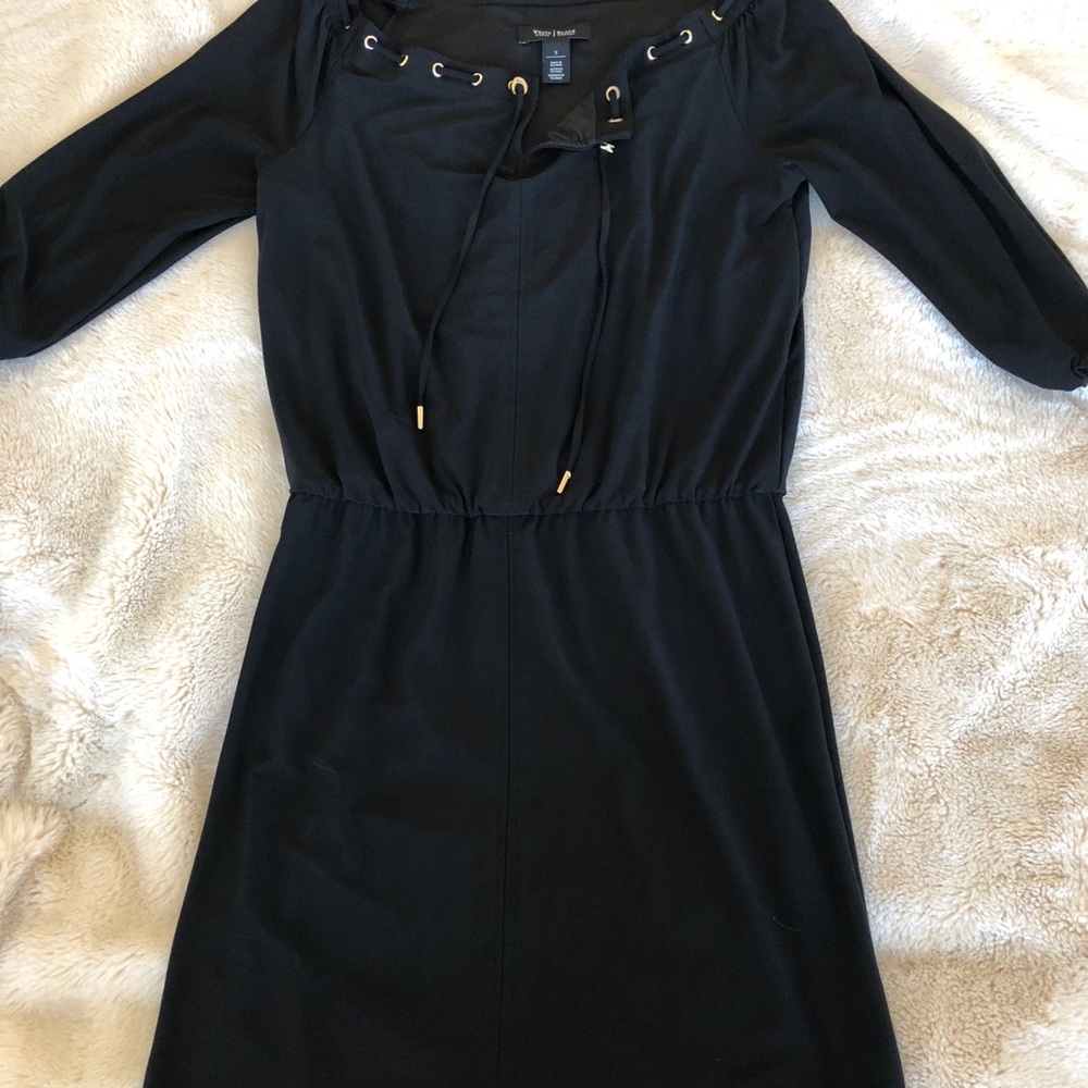 White House Black Market Dress with fun neckline!